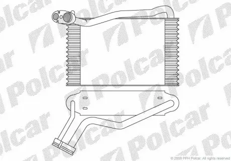 1324P81 Испаритель кондиционера A4 94-00 POLCAR подбор по vin на Brocar
