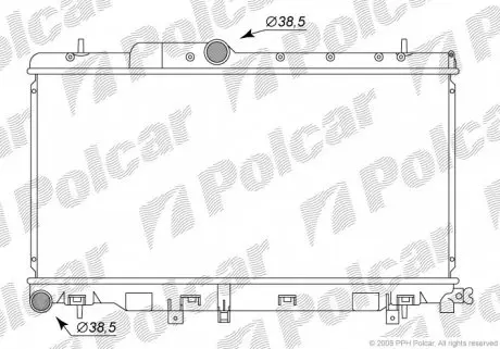 7212082 Радіатор охолодження POLCAR підбір по vin на Brocar