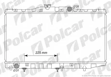 8120082 Радіатор охолодження POLCAR підбір по vin на Brocar