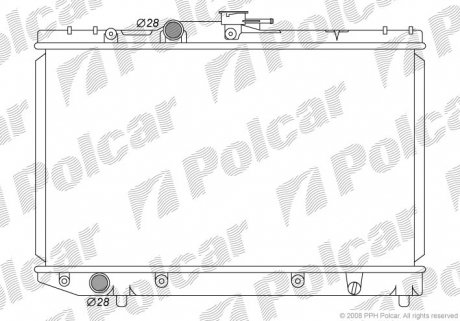 8101084 Радіатор охолодження POLCAR підбір по vin на Brocar