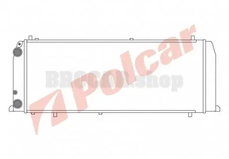 131508A4 Радіатор двигуна 100 82-90 POLCAR підбір по vin на Brocar