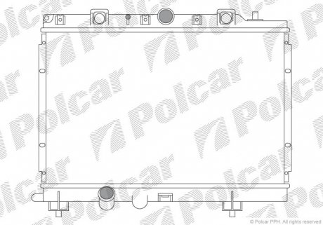 6325082 Радіатор охолодження POLCAR підбір по vin на Brocar