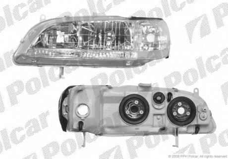 3838101E Фара основная POLCAR підбір по vin на Brocar