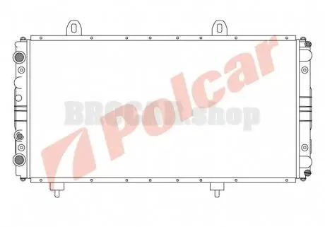 5701082 Радіатор охолодження POLCAR підбір по vin на Brocar
