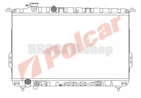 4024082 Радіатор охолодження POLCAR підбір по vin на Brocar
