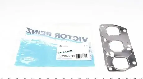 713609200 Прокладка колектора випускного Audi A3/TT/VW T5/Golf V 3.2 00- (4-6 циліндр) VICTOR REINZ підбір по vin на Brocar