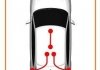 107630 Трос ручного гальма Porsche Cayenne, VW Touareg, 2,5-6,0, 02-10 COFLE підбір по vin на Brocar