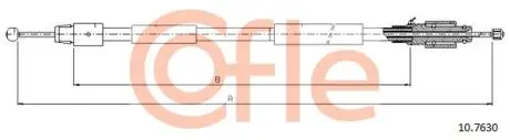 107630 Трос ручного тормоза Porsche Cayenne, VW Touareg, 2,5-6,0, 02-10 COFLE подбор по vin на Brocar