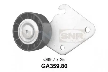 GA35980 Ролік поліклинового паска PSA 1.6/1.8/2.0 16V 94- +AC SNR NTN підбір по vin на Brocar