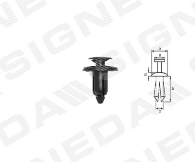 T114310 ПЛАСТМАССОВЫЕ ДЕРЖАТЕЛИ LEXUS LS, 01 - 04 SIGNEDA подбор по vin на Brocar