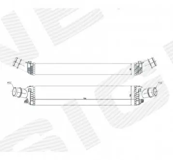 RI96618 Інтеркулер AUDI Q5 (8R), 09.08 - 06.12 SIGNEDA підбір по vin на Brocar