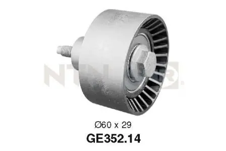 GE35214 Ролик ГРМ Ford Transit Connect 1.8 16V 02-13 (натяжний) (60х29.2) SNR NTN підбір по vin на Brocar