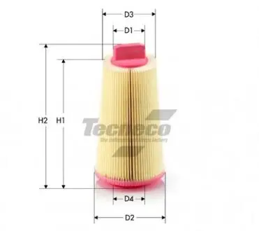 AR9680 Фільтр повітряний Mercedes W203 C180/C200 CGI TECNECO підбір по vin на Brocar