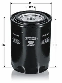 OL299 Фільтр масла (h=115mm) Audi 100 2,0TD/2,4D 8/89-; TECNECO підбір по vin на Brocar