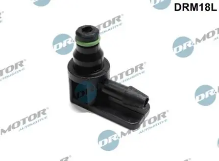 DRM18L Штуцер шланга обратки Г-образный, с безопасностью - Bosch (пласт.) DR.MOTOR підбір по vin на Brocar