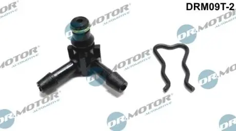 DRM09T2 Штуцер шланга обратки Т-образный, с безопасностью - Bosch (пласт.) DR.MOTOR підбір по vin на Brocar