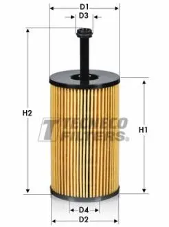 OL0114E Фільтр масл. Citroen Berlingo,C2/C3,Xsara,Peugeot 106/206/30 TECNECO підбір по vin на Brocar
