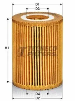 OL0110E Фильтр масляный BMW 3(E46)/5(E39)/7(E38)/X5(E53) 3.0D 1999- TECNECO подбор по vin на Brocar