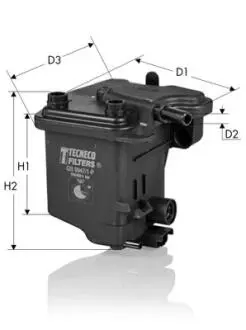 GS99471P Фильтр топливный Citroen/Ford/Peugeot/Fiat 1.6HDI/1.6TDCI TECNECO подбор по vin на Brocar