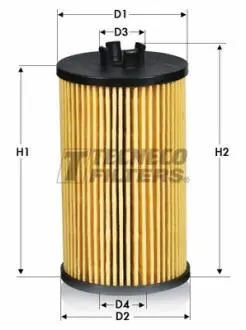 OL06121E Фильтр масляный MB A-(W169) 04- /B-(W245) 05- TECNECO подбор по vin на Brocar