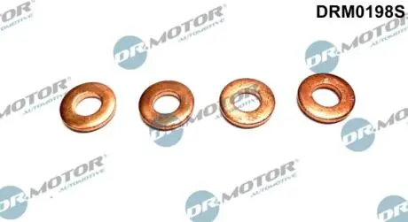 DRM0198S Прокладка термічна форсунки, 4 шт 7,5x15,51x2,5mm DR.MOTOR підбір по vin на Brocar