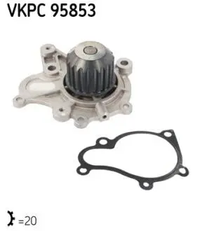 VKPC95853 Помпа води Accent, Elantra, SantaFe, KIA Cerato SKF підбір по vin на Brocar