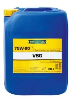 122110102001999 ОЛІЯ RAVENOL VSG 75W90 20L API GL4/5 / MB 235.8 / MAN 342 ТИП S-1 / VOLVO 97312/97315 / ВАНТАЖНИКИ RAVENOL підбір по vin на Brocar
