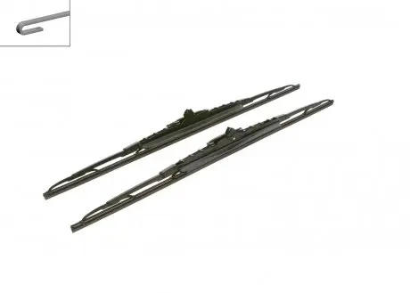 3397118334 Щетки стеклоочистителя (650/650mm) Citroen C8/Peugeot 807 02- BOSCH подбор по vin на Brocar
