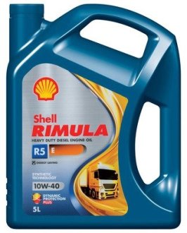 550054713 OLEJ SHELL 10W40 5L RIMULA R5 E / E7 / M3275-1 / 228.3 / VDS-3 / RLD-2 / SAMOCHODY CIĘŻAROWE SHELL підбір по vin на Brocar