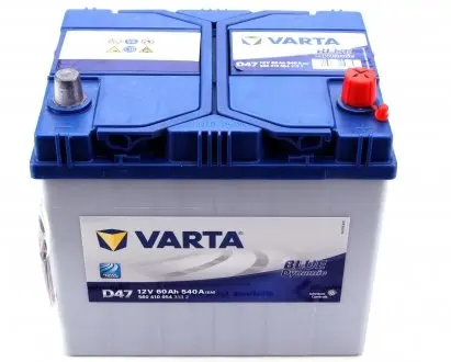 5604100543132 Аккумуляторная батарея 60Ah/540A (232x173x225/+R/B00) Blue Dynamic D47 Азия VARTA подбор по vin на Brocar