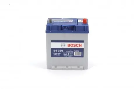 0092S40300 Акумуляторна батарея 40Ah/330A (187x140x227/+R/B01) Азія BOSCH підбір по vin на Brocar