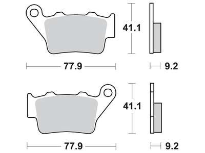 MCB672SH ШИНКА ЖМУТКИ. ТИЛ МОТОЦИКЛ. (Вулиця агломерату) YAMAHA XT 660 R (04-) BMW F650 650 GS ДАКАР (00-03) TRW підбір по vin на Brocar