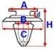 C10003 СПИНКА ТАПИЧЕРКИ / DRZWI / ПОДСУФИТКИ AUDI 100 C4 / 80 B4 / A6 C4 / A8 D2 / ВЫКЛ. (10ШТ.) ROMIX підбір по vin на Brocar