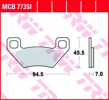 MCB773SI Тормозные колодки TRW підбір по vin на Brocar