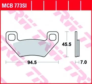 MCB773SI Тормозные колодки TRW подбор по vin на Brocar