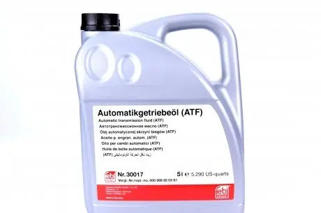 30017 Жидкость ГУР/АКПП Dextron II (красная) (5L) ATF FEBI BILSTEIN подбор по vin на Brocar