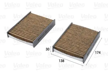 701017 Фільтр, повітря у внутрішньому просторі VALEO підбір по vin на Brocar