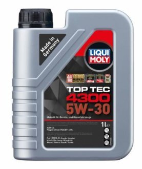 2323 Олива моторна Top Tec 4300 5W-30 1л LIQUI MOLY підбір по vin на Brocar