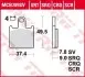 MCB789SV Тормозная колодка (диск) TRW підбір по vin на Brocar