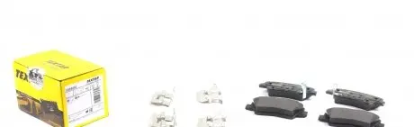 2493401 Колодки тормозные (задние) Hyundai Elantra/Sonata/Tucson 04- (Akebono) Q+ TEXTAR подбор по vin на Brocar