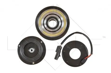 380025 SPRZĘGŁO KOMPRESORA KLIMATYZACJI DENSO 10PA 6PK/122MM 12V CHRYSLER VOYAGER 95- NRF подбор по vin на Brocar