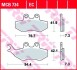 MCB734 Тормозные колодки TRW підбір по vin на Brocar