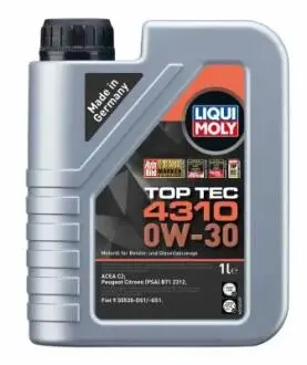 2361 Моторна олива Liqui Moly Top Tec 4310 5W-30, 1л LIQUI MOLY підбір по vin на Brocar