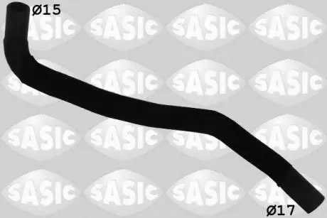 3400083 Патрубок радіатора Berlingo/Partner 1.9D DW8 (фланець - пал.фільтр) SASIC підбір по vin на Brocar
