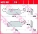 MCB843 Комплект тормозных колодок, дисковый тормоз MCB843 TRW TRW підбір по vin на Brocar