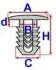 A12005 Кліпса оббивки VW Caddy 04-08, Caddy 08-, T4, T5 ROMIX підбір по vin на Brocar