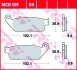 MCB599SH КОЛОДКИ ТОРМОЗНЫЕ ДИСКОВЫЕ ПЕРЕДН DAELIM 125 04-07, 125 08-, VL 125 03-, VS 125 01-04, VT 125 00-, VT 125 97-, 250 08- ЗАДН VICTORY 1634 08-, HONDA CB TRW підбір по vin на Brocar