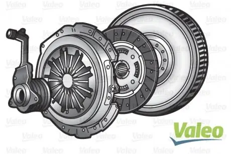 845175 Демпфер + комплект зчеплення Ford Focus III/Mazda 3 1.6TDCi/CD 10- (d=239mm) z=20mm VALEO підбір по vin на Brocar