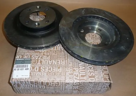 402063149R Диски тормозные передние (к-кт. 2шт) RENAULT подбор по vin на Brocar