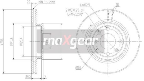 192376MAX TARCZA HAM. HYUNDAI P. ACCENT 05-/I20 08- Z ESP Z POWŁOKĄ ANTYKOROZYJNĄ MAXGEAR підбір по vin на Brocar